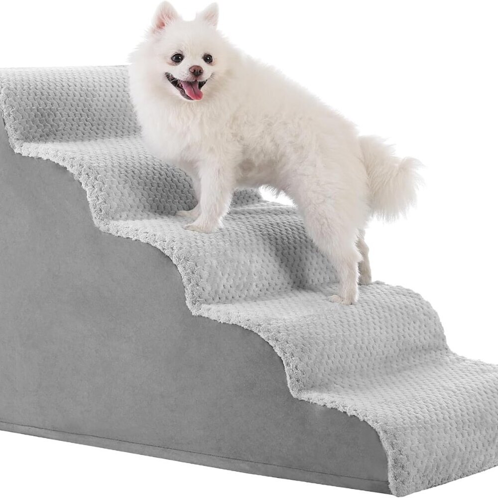 Dog Stairs Ramp, Curved 5-Step - Picture 2 of 4